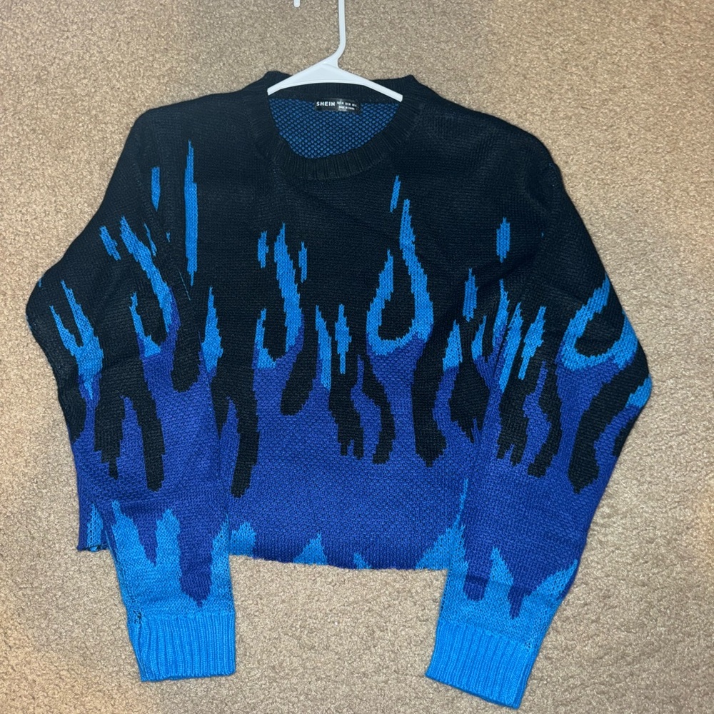 Men’s Cropped Flame Sweater